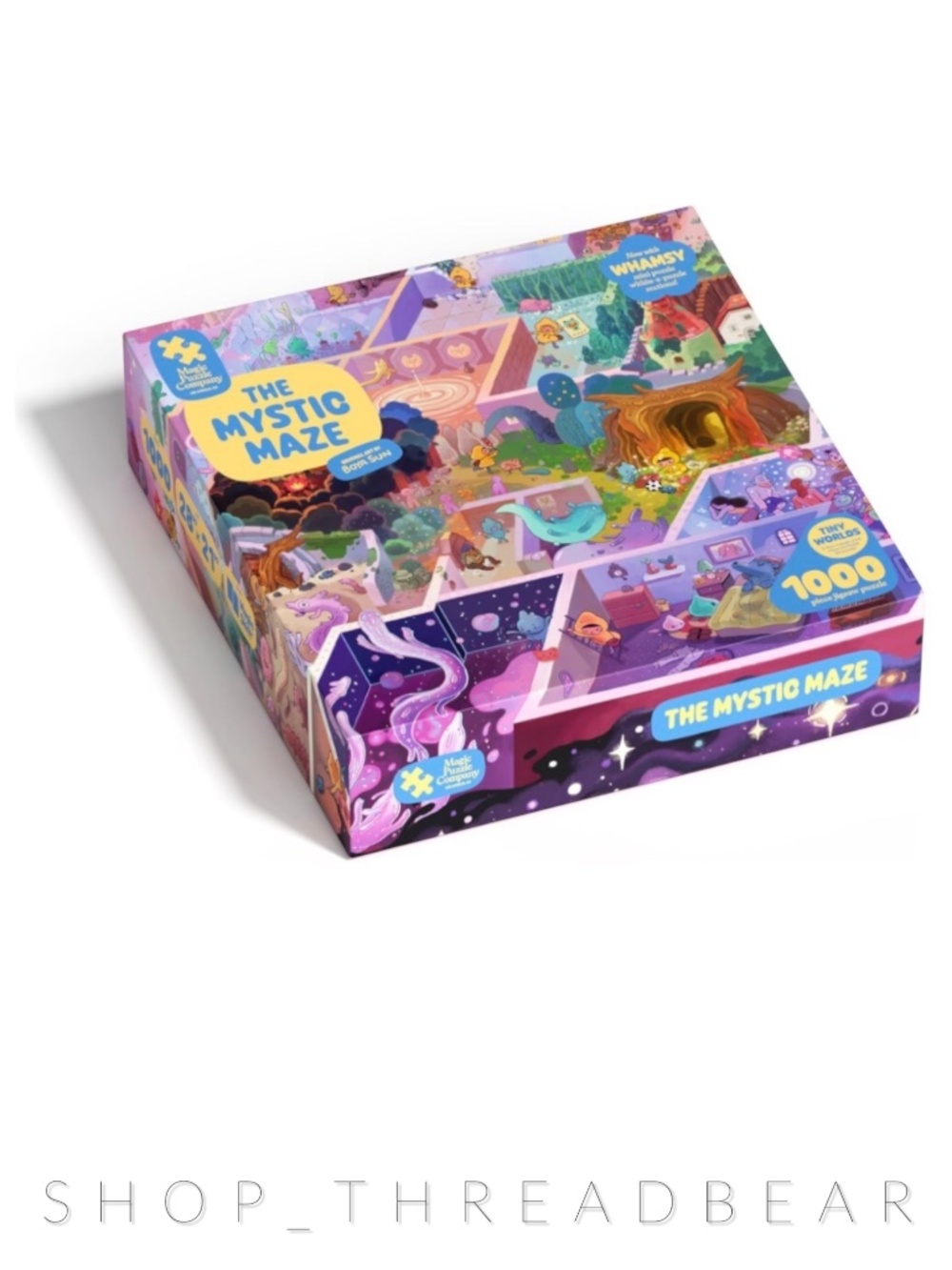Like New [Magic Puzzle Co.] 1000 Piece Purple < Mystic Maze > Jigsaw Shift Fun!